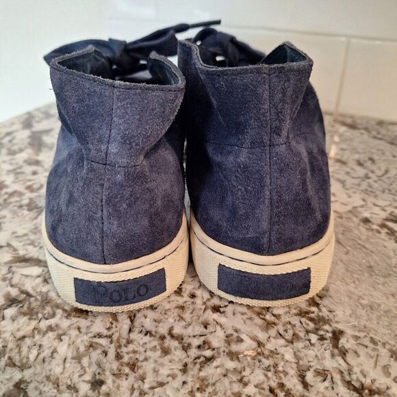 POLO RALPH LAUREN Men's Joplin  Suede Chukka Boot Navy 8 - Picture 3 of 9